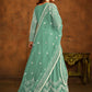 Green All Over Embroidered Net Wedding Anarkali Suit - Emponline | Swadesiicart
