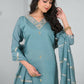 Ethnic Festive Wear Chanderi Tile Stitched Suit With Dupatta - Tanisha | Swadesiicart
