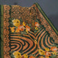 Shades Of Dark Leaf Green Floral Design Semi Chanderi Saree By Gayathri Reddy Designer Studio | Swadesiicart