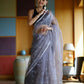 Vamsee Manbhari Purple Organza Saree - Swadesiicart