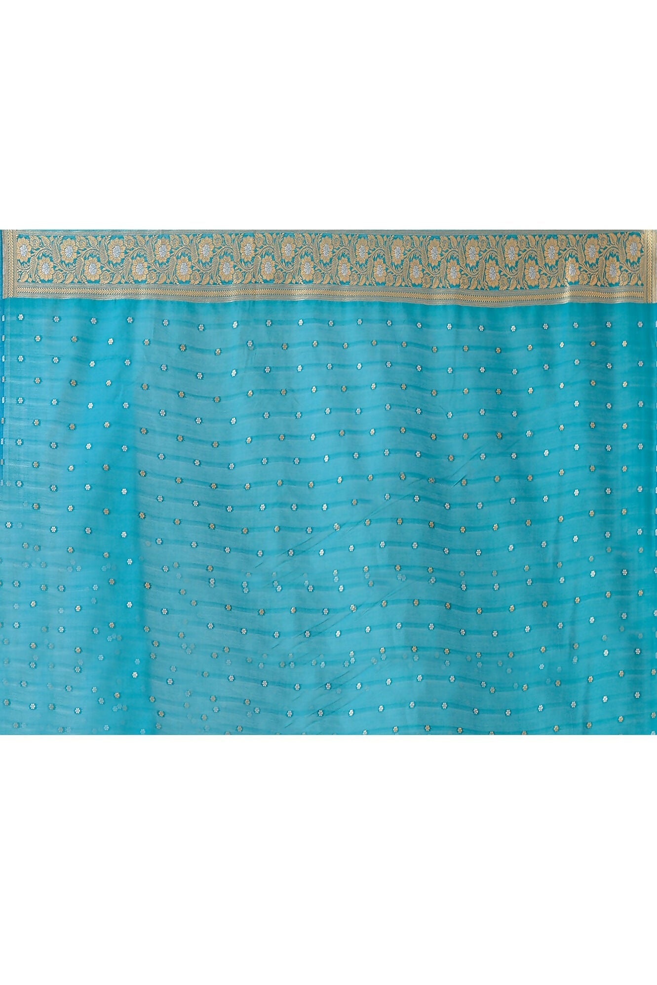 Joban Fashion Blue Banarasi Soft Pure Handloom Banarasi Silk Saree | Swadesiicart