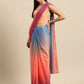 Ahalyaa Women's Traditional Semi Stitch Saree - Peach | Swadesiicart