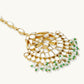 Nuyug 22K Gold-Plated Crystal & Pearl Studded Matha Patti | Swadesiicart