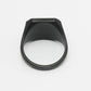 NVR Men's Black Metal Ring - Swadesiicart