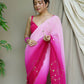 Vamsee Antara Pink Georgette Saree - Swadesiicart