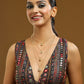 Ruby Raang Gold Kundan Layered Necklace | Swadesiicart