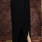 Juniper Women Black Rayon Dobby Woven - Dobby Tulip Dhoti Pant | Swadesiicart