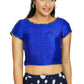 Aastha Fashion Women's Blue Art Silk Designer Party Wear Readymade Blouse