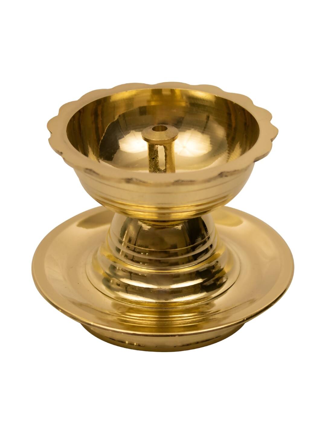 Spillbox Gold-Toned Brass Udupi Nanda Pooja Essential | Swadesiicart