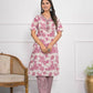 Festive Wear Ethnic Pink chanderi Stitched Suit With Dupatta - Anbazaar - Swadesiicart