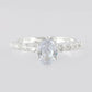 VOJ white CZ-detail Stainless Steel Cubic Zirconia Silver Plated Adjustable Finger Ring | Swadesiicart