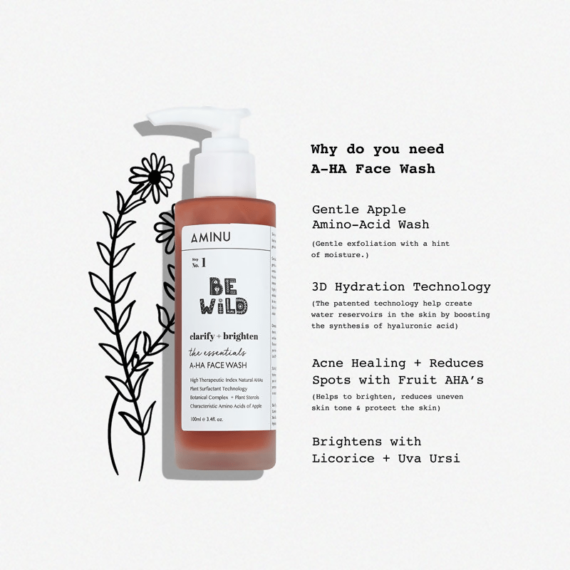 Aminu A-HA Face Wash for Brightening & Oil Control | Swadesiicart