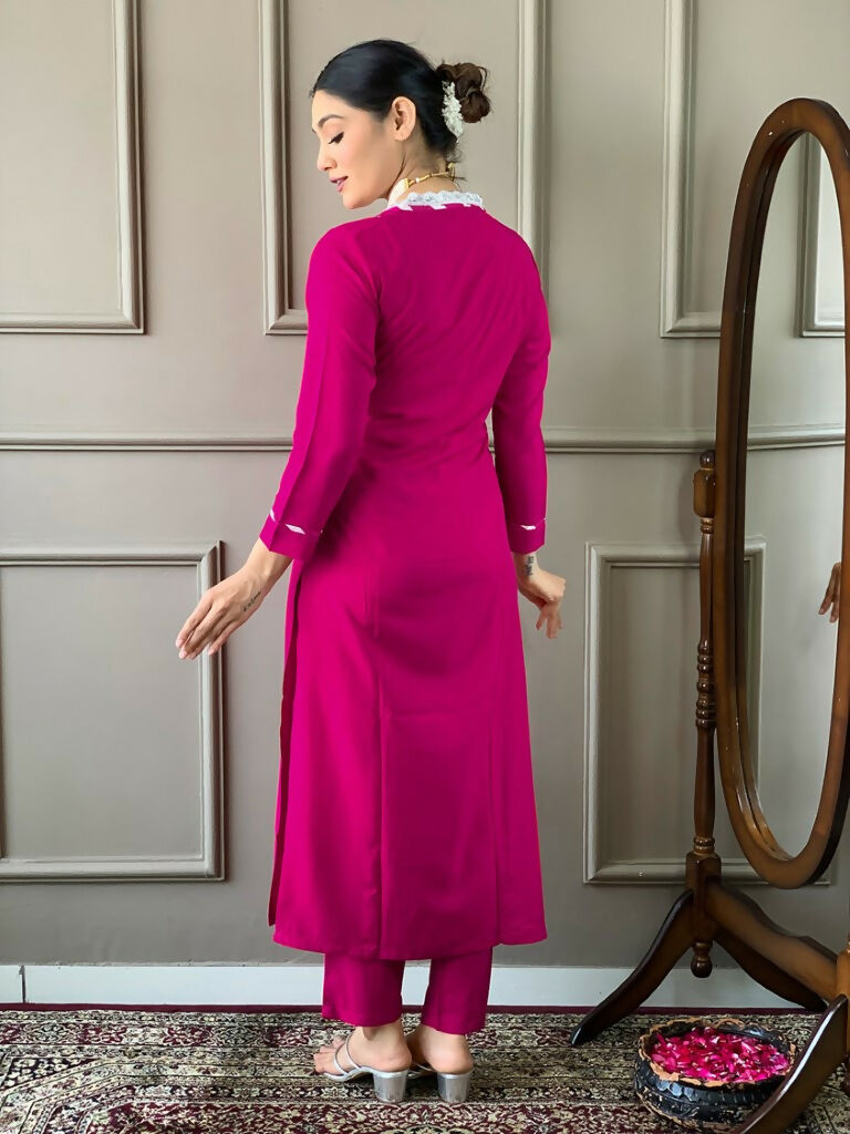 Partywear Designer Viscose Lemon Stitched Suit With Dupatta - Tanisha | Swadesiicart