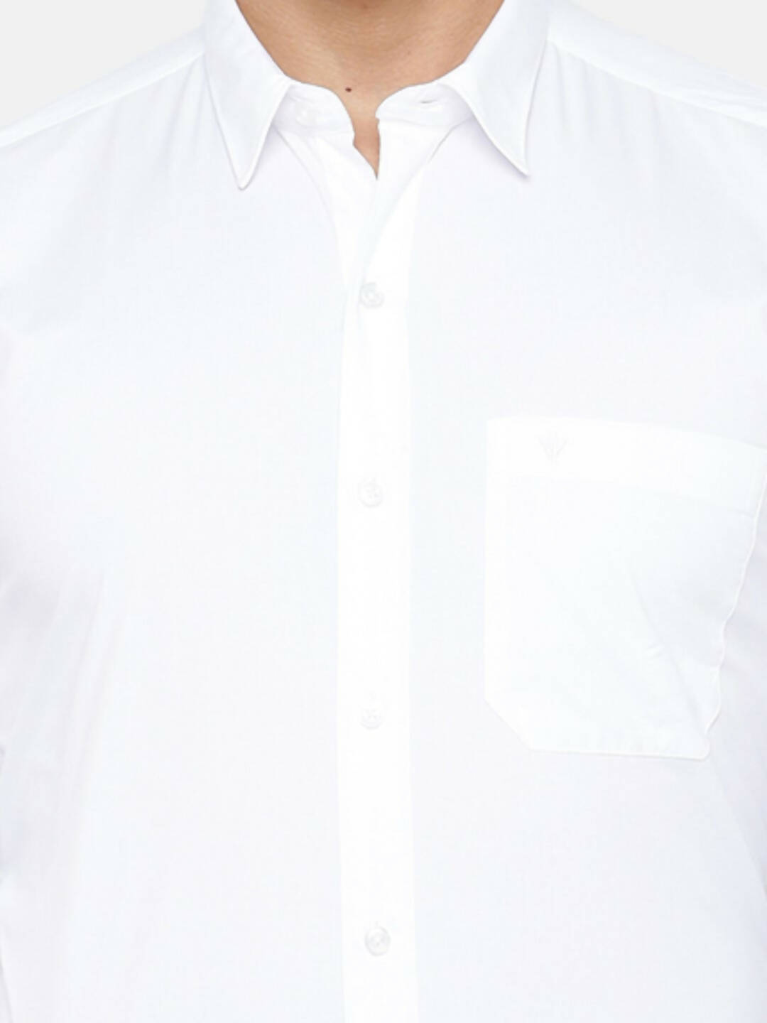 Ramraj Cotton Mens Full Sleeve Formal 100 % Cotton White Shirt | Swadesiicart
