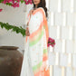 Beatitude White Cotton Handloom Saree