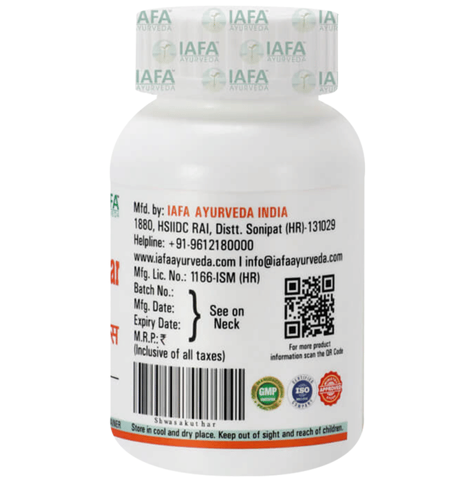 Iafa Ayuveda Shwaskuthar Rasa Tablets | Swadesiicart