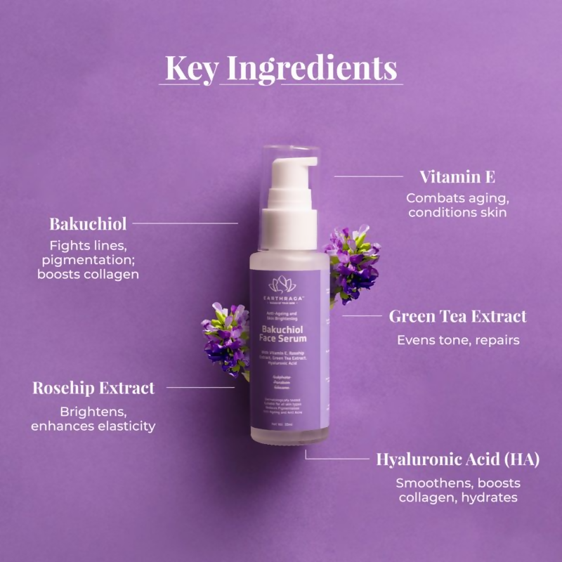 Earthraga Bakuchiol Face Serum | Swadesiicart