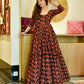 Jyoti Fashion Women's Brown Heavy Digital Printed Cotton Silk Anarkali Dress | Swadesiicart