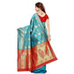 Vamika Banarasi Jaquard Rama Green Weaving Saree (BANARASI 06) | Swadesiicart