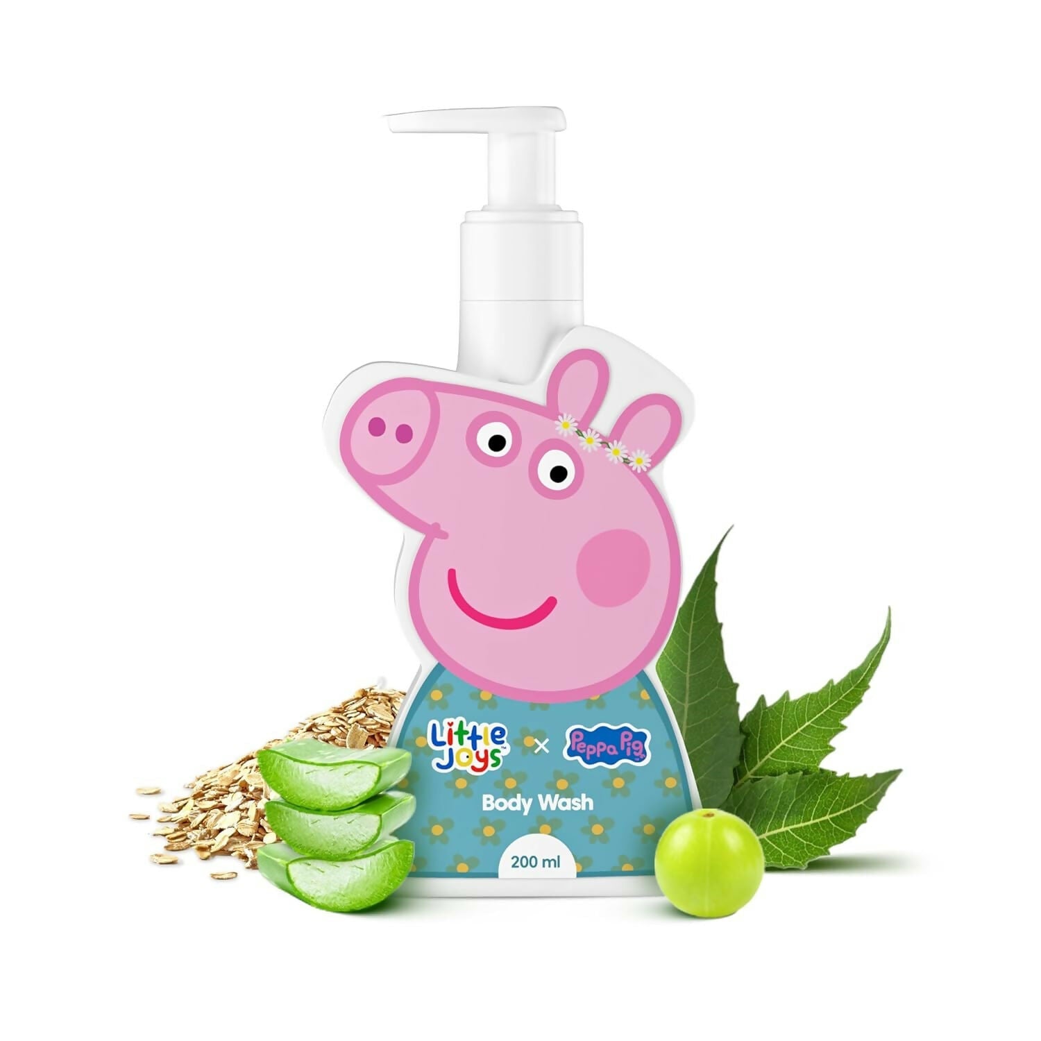 Little Joys X Peppa Pig Organic Body Wash for Kids, Deep Cleanses & Protects Skin From Bacterial Infection - Swadesiicart