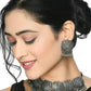 Mominos Fashion Johar Kamal Silver-Plated Brass Finish Lotus Design Choker For Women | Swadesiicart