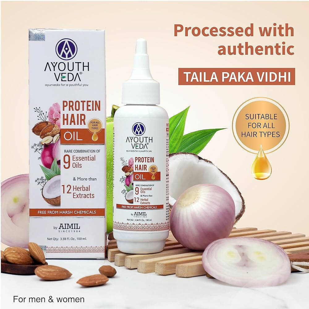 Ayouthveda Protien Hair Oil - Swadesiicart