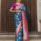 Shree Shyam Fashion Sky Blue Silk Saree