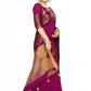 Mimosa Women's Purple Tussar Silk Banarasi Saree | Swadesiicart