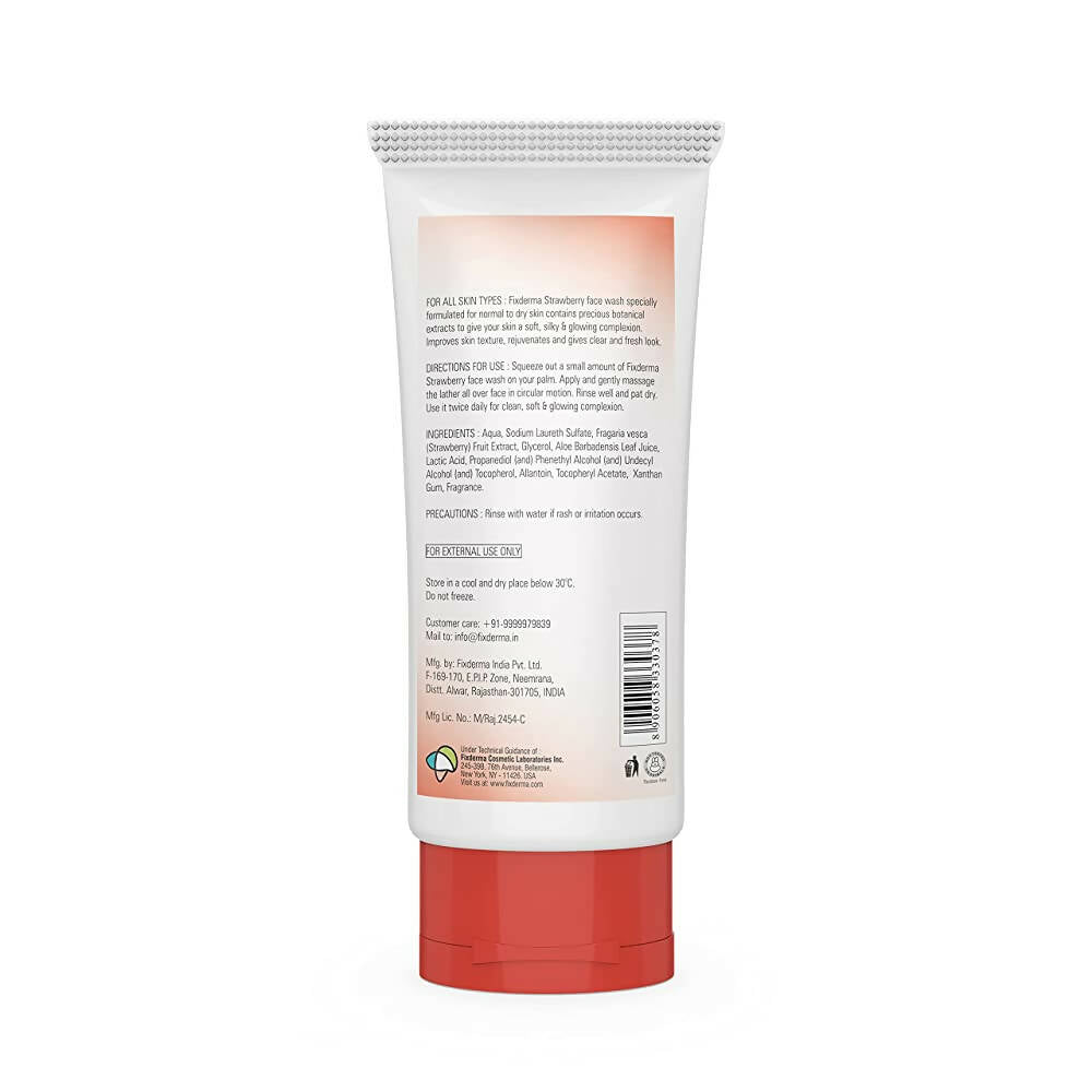 Fixderma Strawberry Face Wash - Swadesiicart