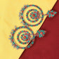 Mominos Fashion Johar Kamal Women's Red & Green Kundan Circles Earrings - Swadesiicart