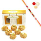 Ghasitaram Roasted Kaju Laddoo With Pearl Beads Rakhi | Swadesiicart