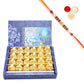 Ghasitaram Roasted Kaju Laddoo With Pearl Beads Rakhi | Swadesiicart