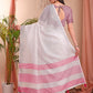 Shree Shyam Fashion The White Loom White Linen Cotton Saree