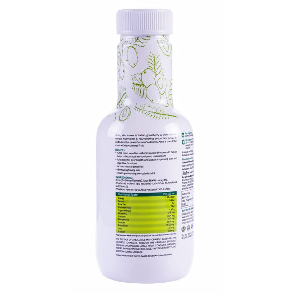 LifeSpan Amla Juice With Honey - Swadesiicart