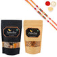 Ghasitaram Assorted Bites, Almonds With 2 Pearl Beads Rakhis | Swadesiicart