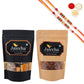 Ghasitaram Assorted Bites, Peri Peri Almonds With 2 Pearl Beads Rakhis | Swadesiicart