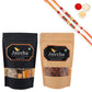 Ghasitaram Assorted Bites, Peri Peri Almonds With 2 Pearl Beads Rakhis | Swadesiicart