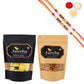 Ghasitaram Mewa Bites, Almonds With 2 Pearl Beads Rakhis | Swadesiicart
