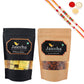 Ghasitaram Mewa Bites, Peri Peri Almonds With 2 Pearl Beads Rakhis | Swadesiicart