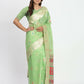 Shree Shyam Fashion Linen Cotton Light Green Saree