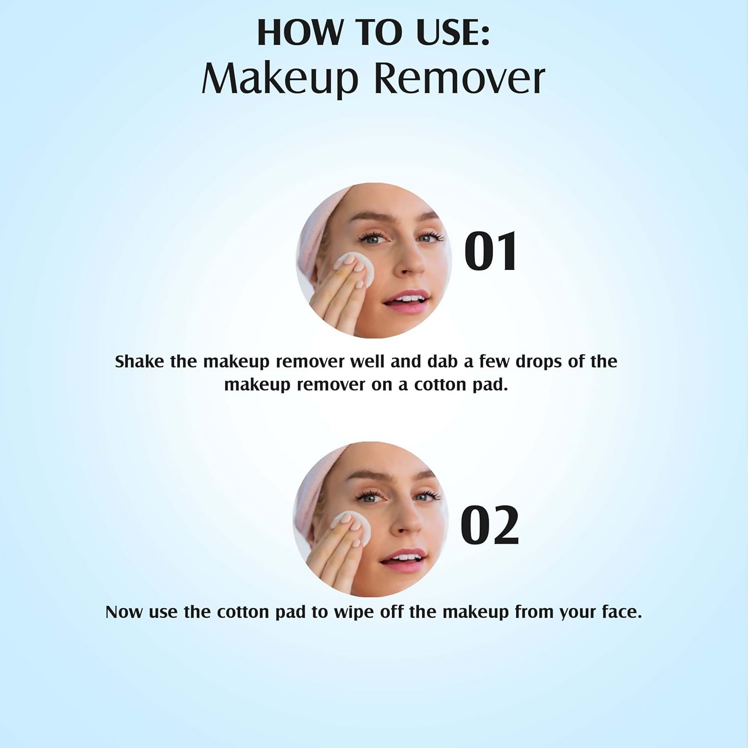 Glam21 Makeup Remover For Water-Proof & Long Lasting Makeup - Blue - Swadesiicart