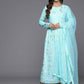 Ahalyaa Women's Traditional wear Dress - Blue | Swadesiicart