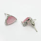 NVR Women's Pink Artificial Stones Studded Handcrafted Jewellery Set - Swadesiicart