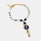 NVR Women & Men Set of 2 Blue Evil Eye Bhaiya Bhabhi Rakhi With Roli Chawal | Swadesiicart