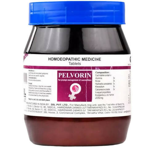 SBL Homeopathy Pelvorin Tablets - Swadesiicart