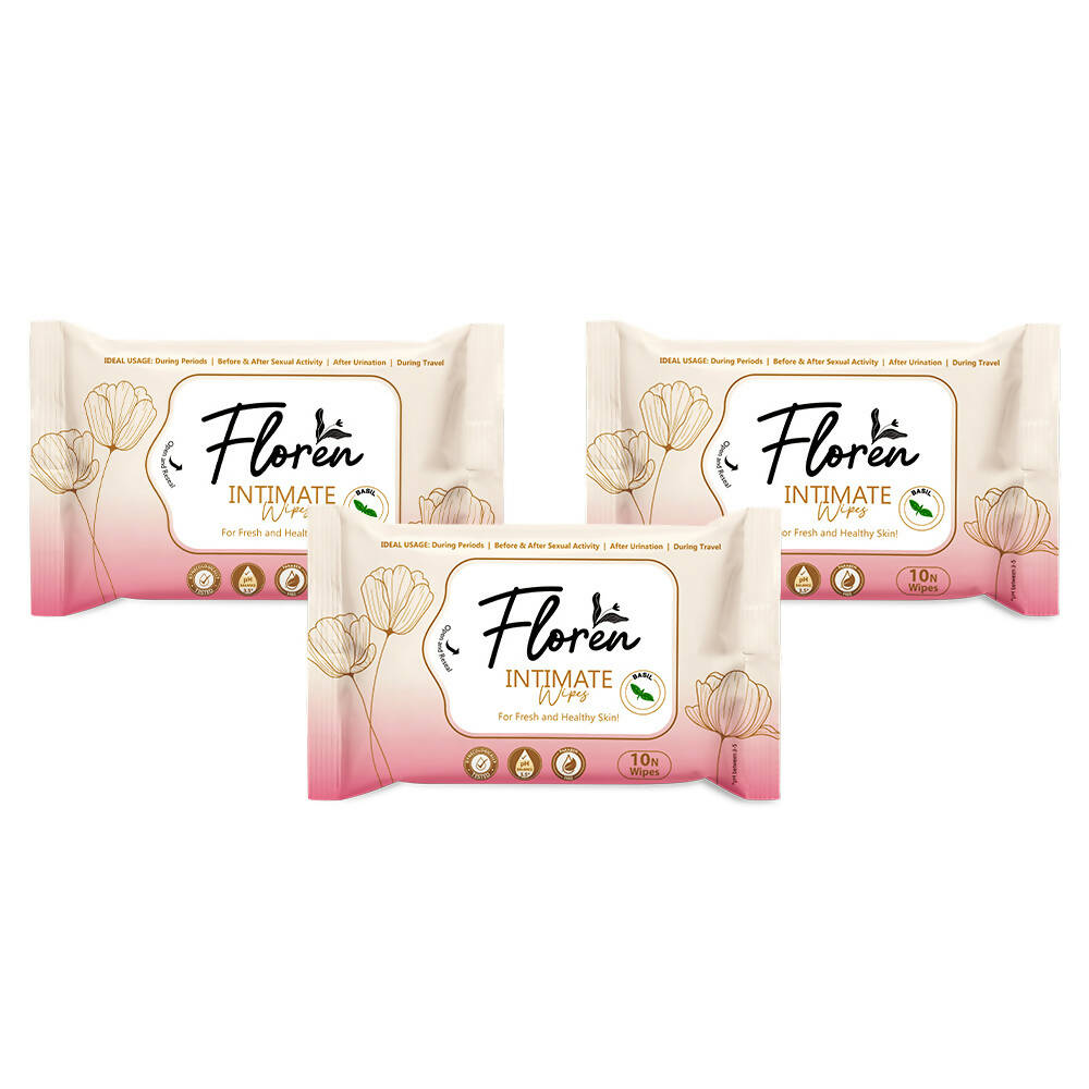 Floren Basil Intimate Wipes - Floren