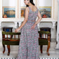 Miravan Women's Grey Floral Printed Crop Top And Skirt Co-Ord Set - Swadesiicart