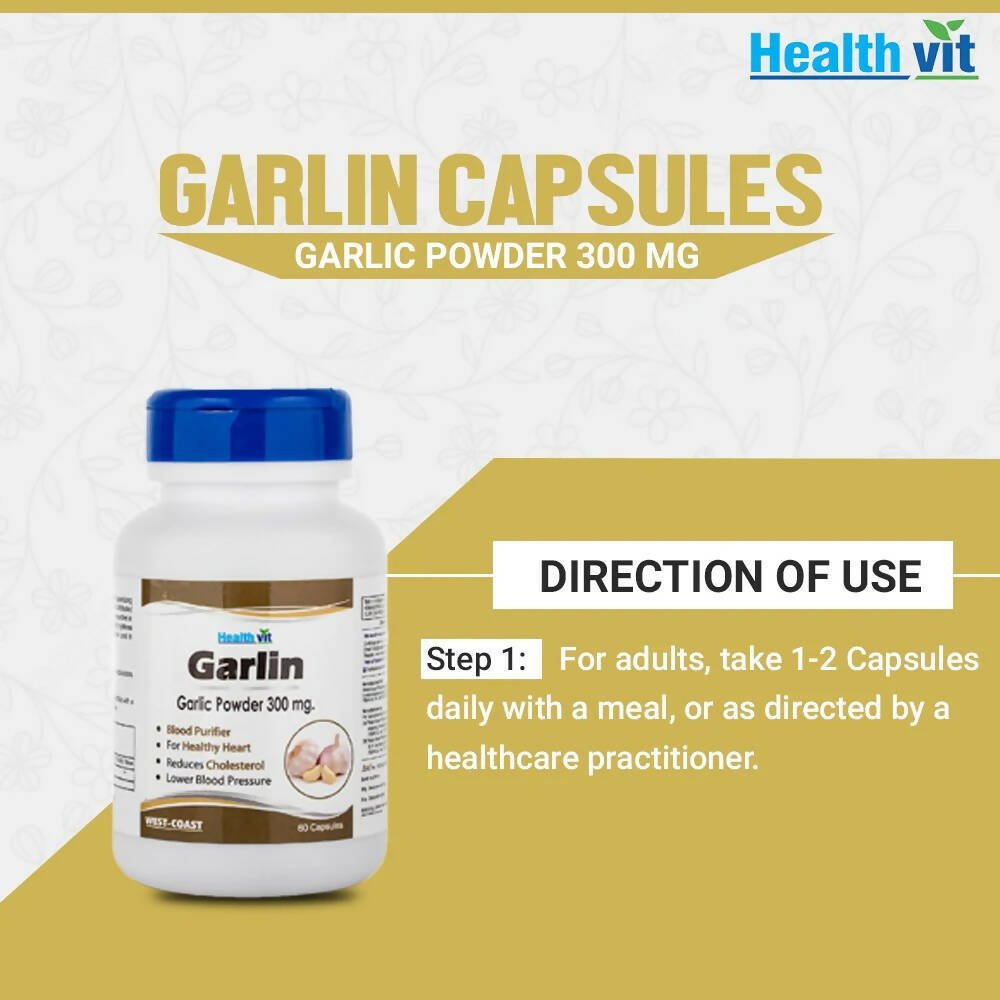 Healthvit Garlin Capsules - Swadesiicart