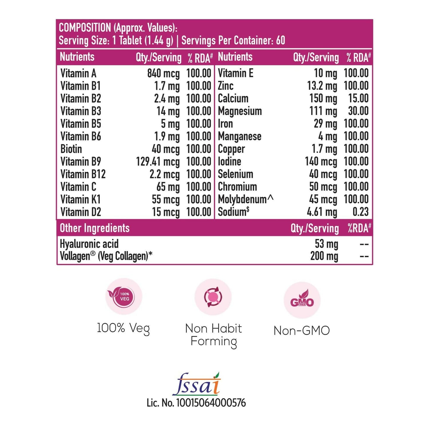 HK Vitals Multivitamin Plus Women Tablets - Swadesiicart