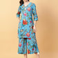Joban Fashion Black Cotton Printed & Hand Work Co-ord Set - Swadesiicart